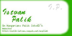 istvan palik business card